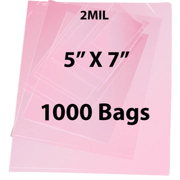 Pink Anti Static Bags 2 Mil 5" X 7" 1000 Bags